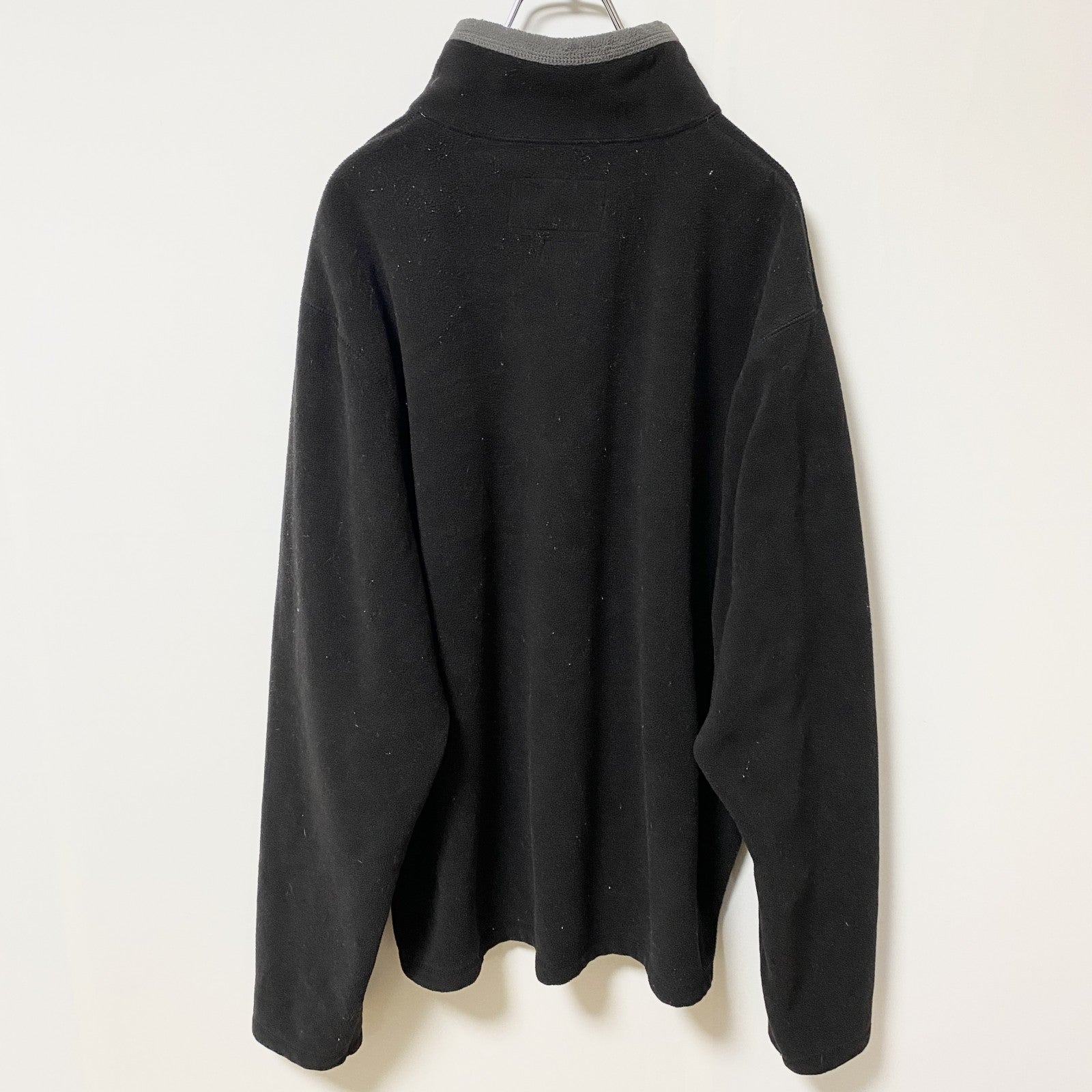 OLD NAVY オールドネイビー　長袖ハーフジップフリース　ブルゾン　ハイネック　黒　ブラック　XLサイズ　古着