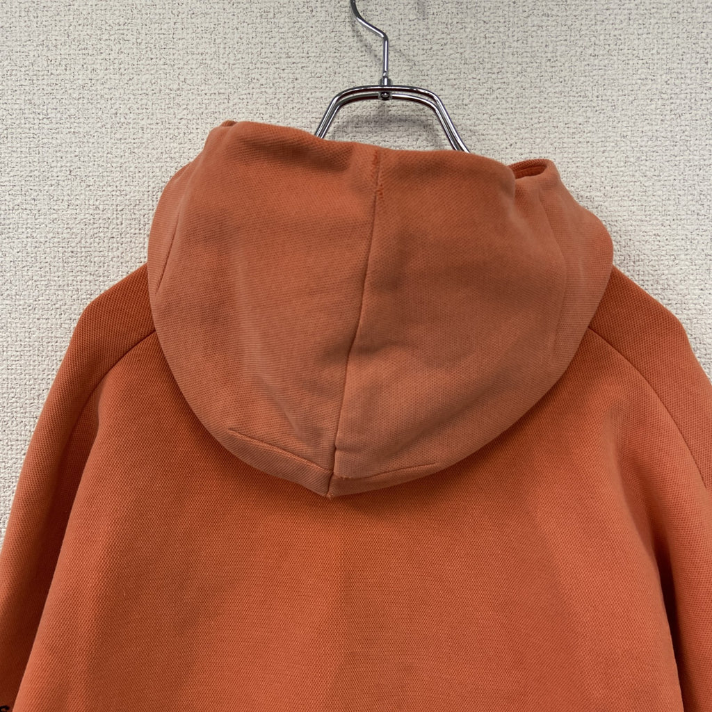 adidas　アディダス　フルジップスウェットパーカー/フーディー　オレンジ　4XOサイズ　古着