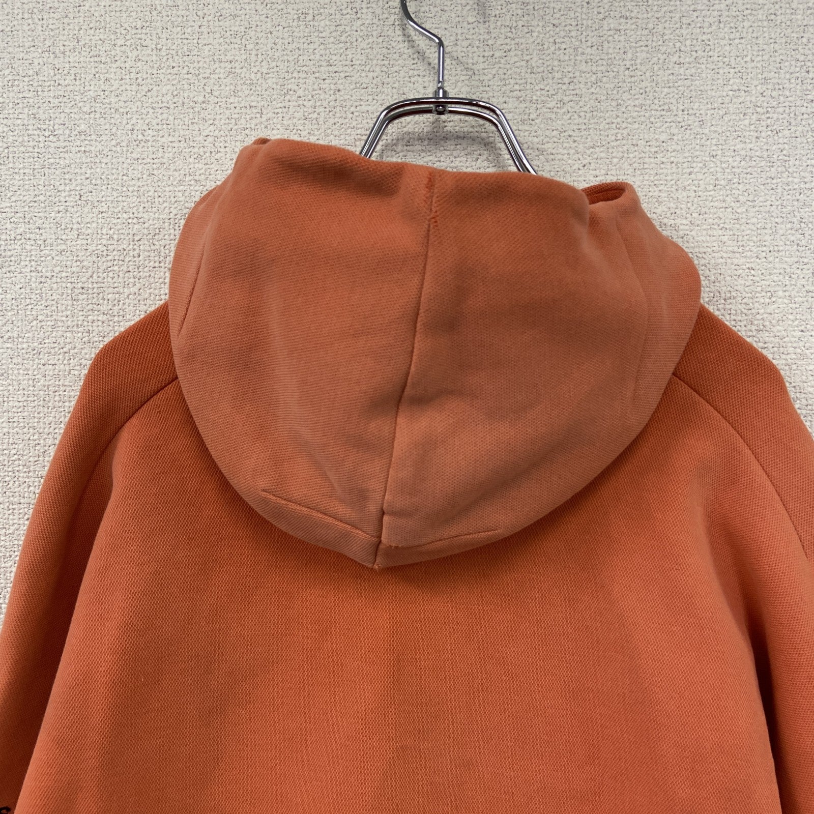 adidas　アディダス　フルジップスウェットパーカー/フーディー　オレンジ　4XOサイズ　古着