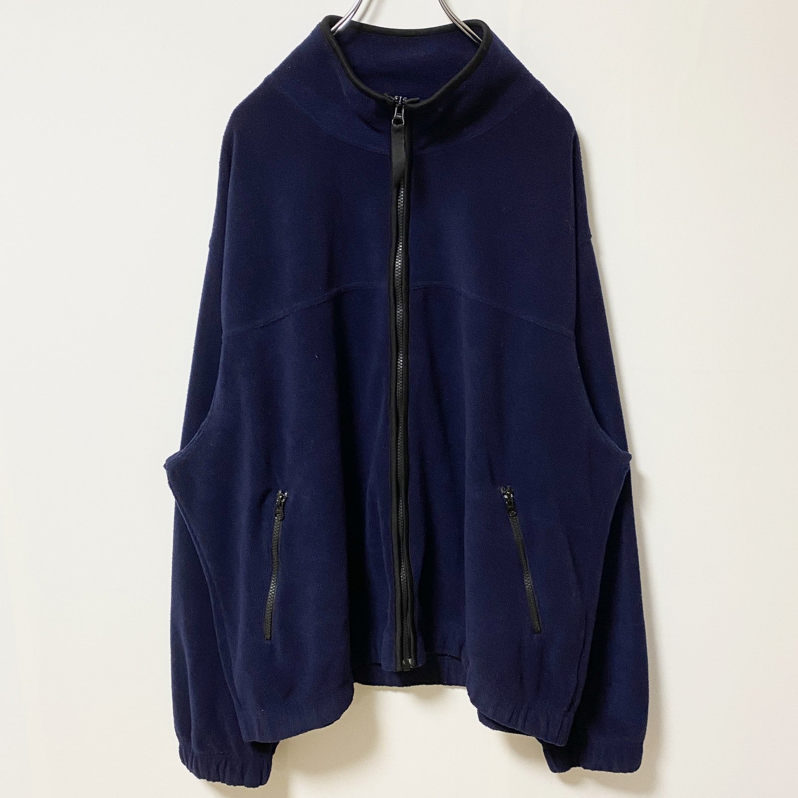FADED GLORY　長袖フリースジャケット　フルジップ　アウター　ハイネック　オーバーサイズ　XLサイズ　古着