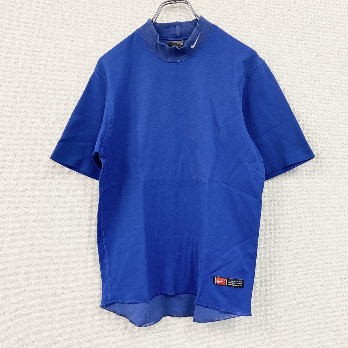 00s　NIKE　ナイキ　半袖Tシャツ　青　ブルー　Lサイズ カットソー メンズ コットン 古着