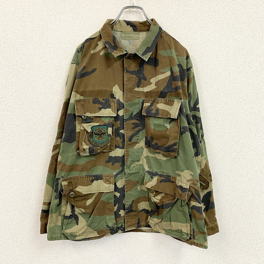 U.S.ARMY　BDUジャケット　ミリタリージャケット　ヴィンテージ　カモフラ　迷彩柄　マルチカラー　カーキ　Mサイズ
