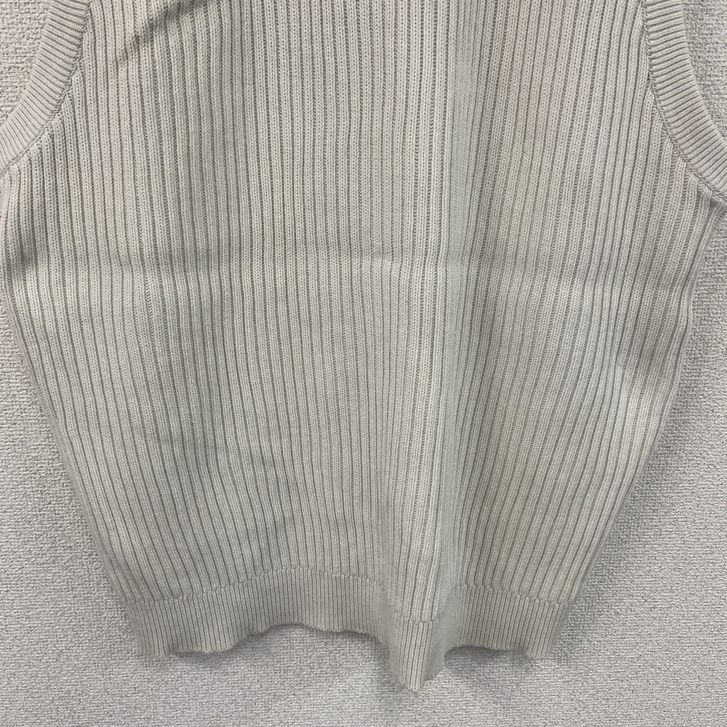 90s～　adidas　アディダス　コットンニットベスト　ヴィンテージ　白　ホワイト　5XOサイズ　古着