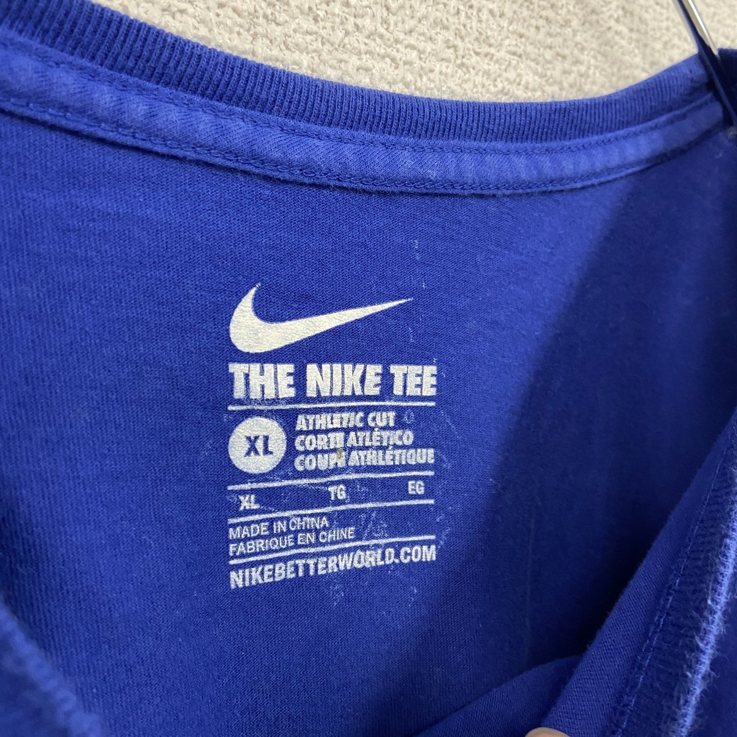 NIKE　ナイキ　半袖プリントTシャツ　青　XLサイズ