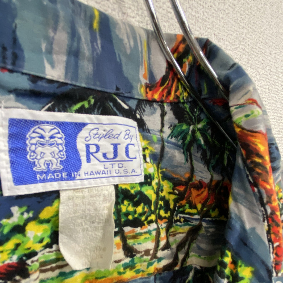 80s　RJC　Robert J. Clancey Ltd.　半袖アロハシャツ　開襟　ヴィンテージ　ハワイ製　マルチカラー　古着