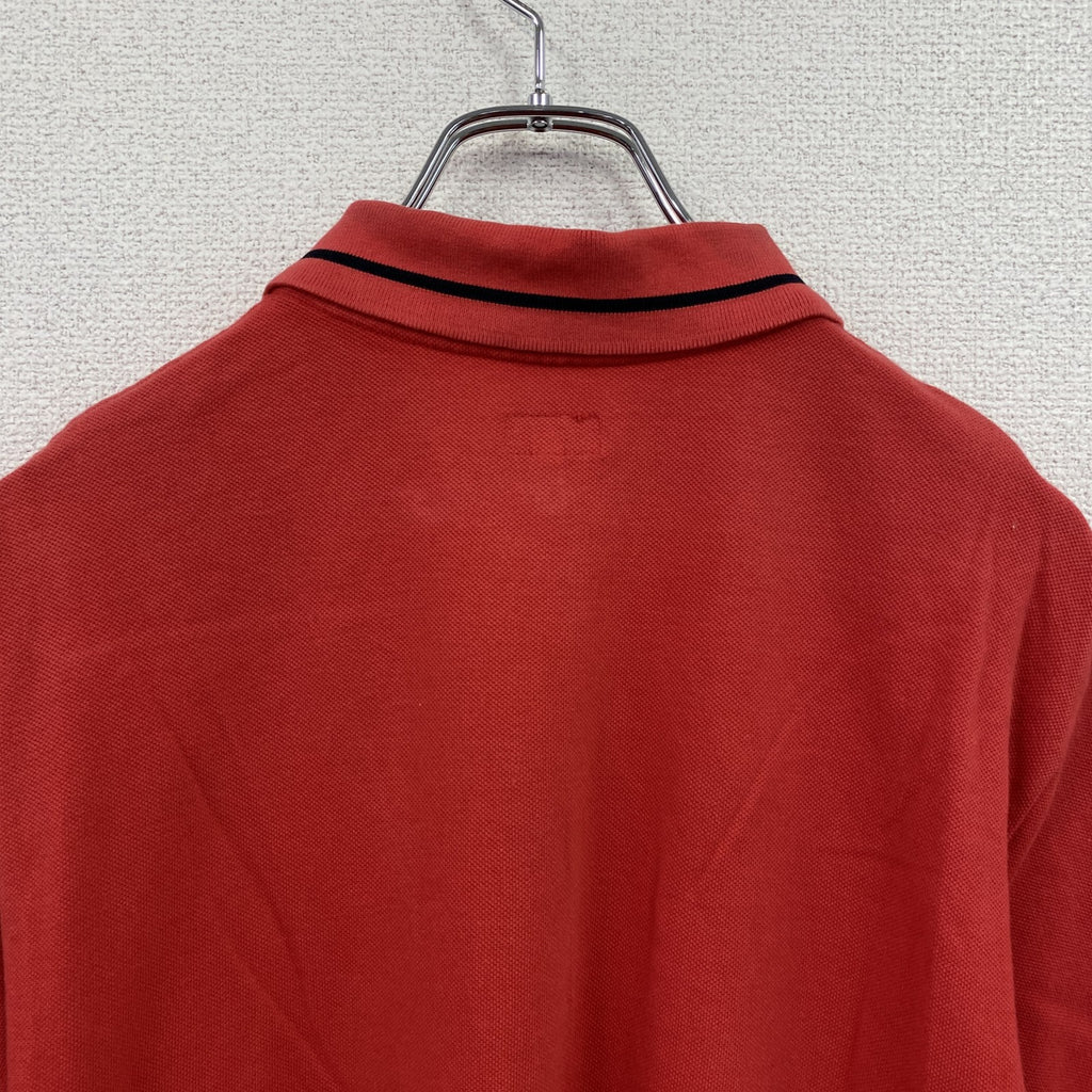 90s～　ARMANI JEANS　アルマーニジーンズ　半袖ポロシャツ　ヴィンテージ　赤　レッド　Lサイズ　古着