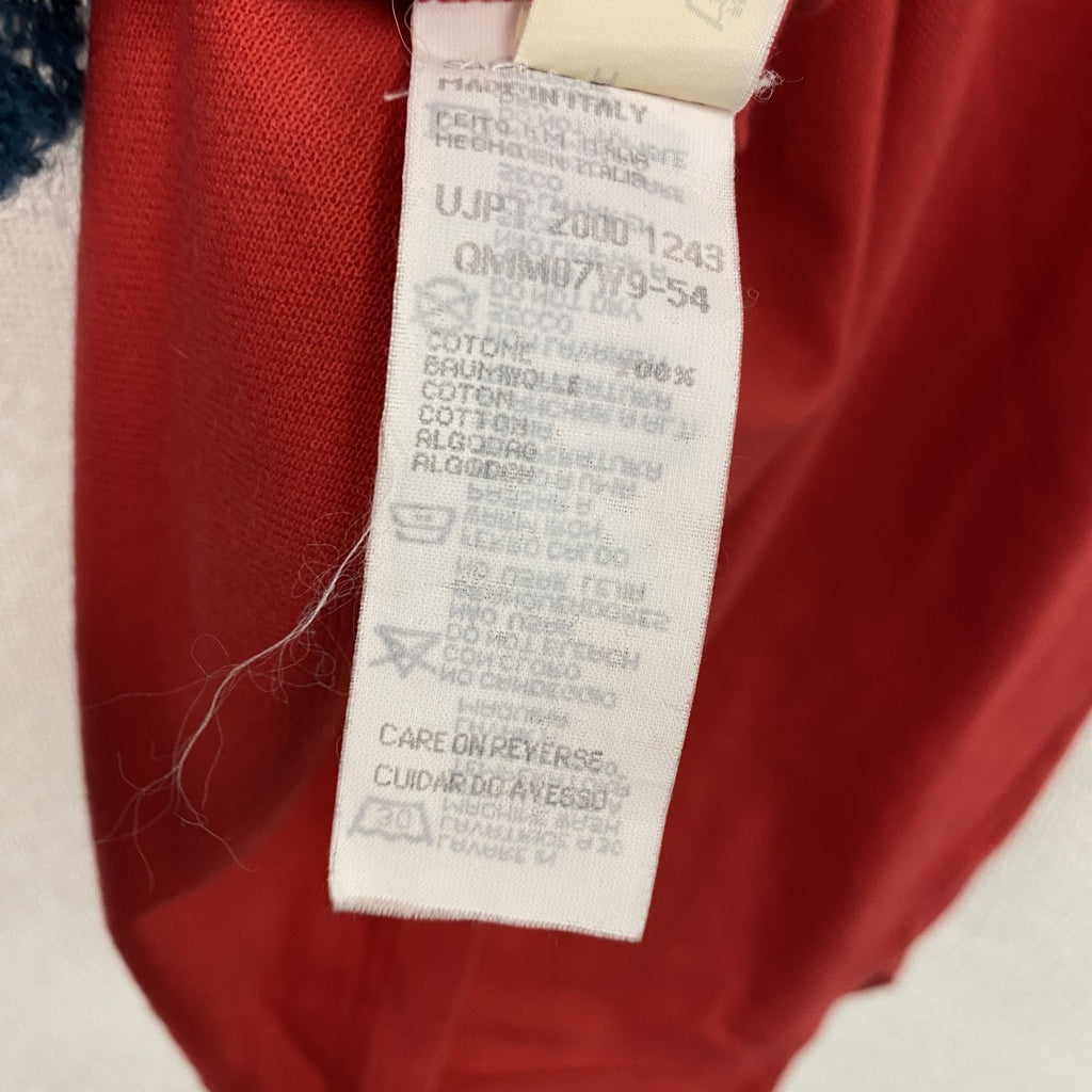 90s～　ARMANI JEANS　アルマーニジーンズ　半袖ポロシャツ　ヴィンテージ　赤　レッド　Lサイズ　古着