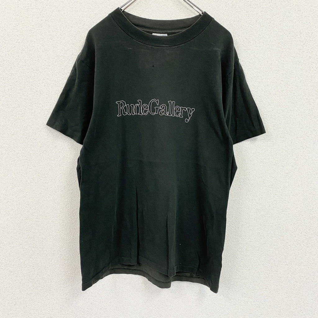 ～00s　United Sports　RUDE GALLERY　ルードギャラリー　半袖プリントTシャツ　ブラック　Ｍサイズ　古着
