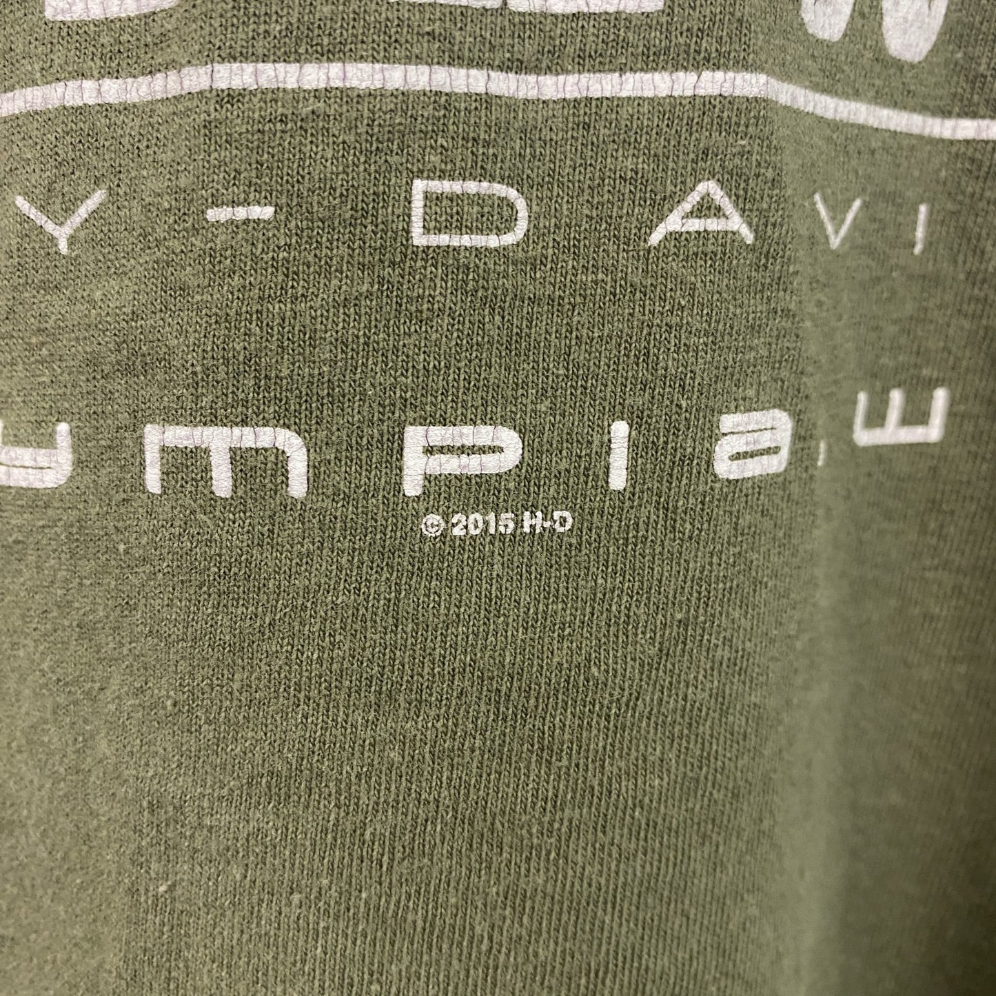 HARLEY DAVIDSON　ハーレーダビッドソン　長袖両面プリントTシャツ　緑　グリーン　XLサイズ