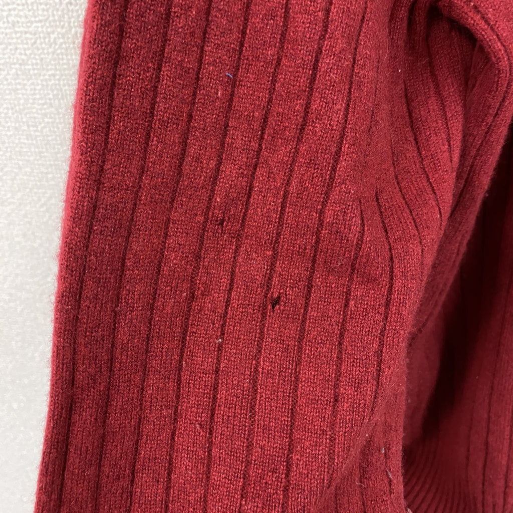 LANDS’ END　ランズエンド　カシミヤニットセーター　赤　レッド　Sサイズ　古着