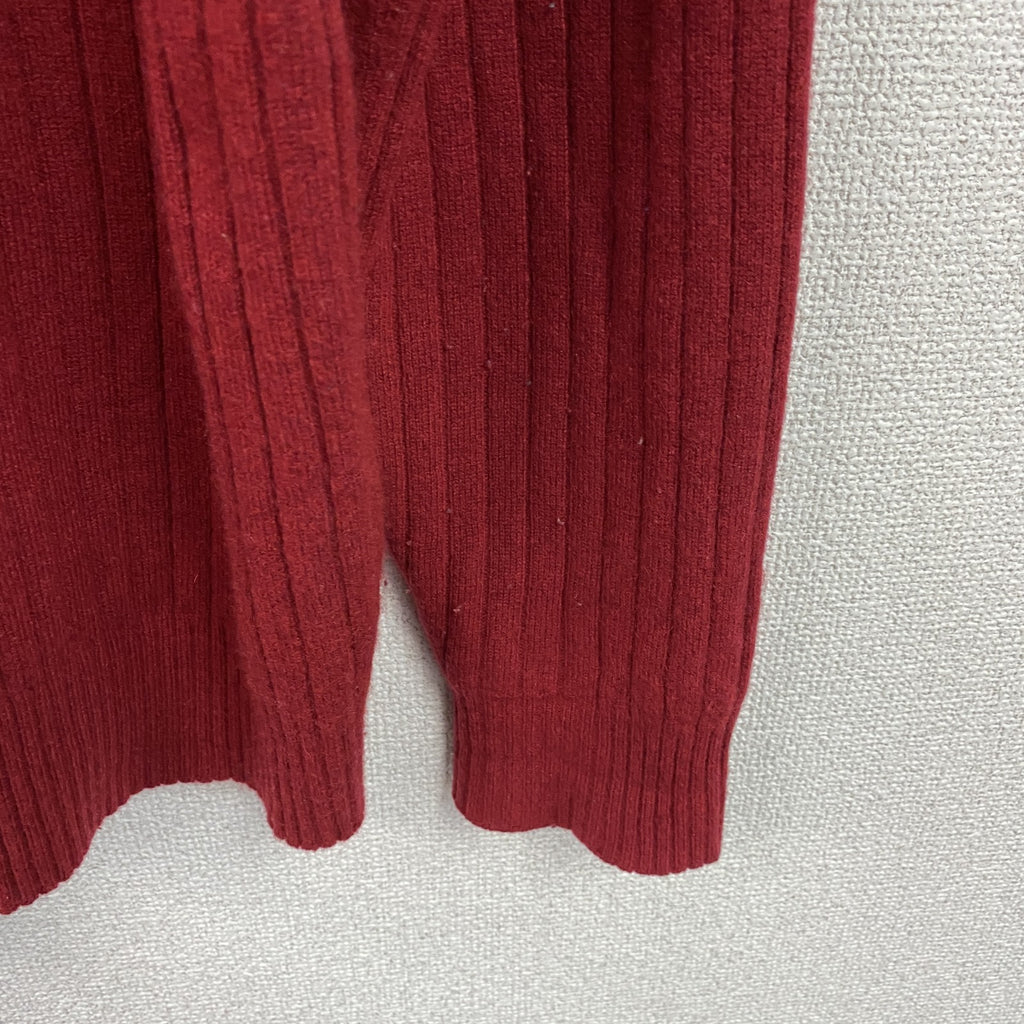 LANDS’ END　ランズエンド　カシミヤニットセーター　赤　レッド　Sサイズ　古着