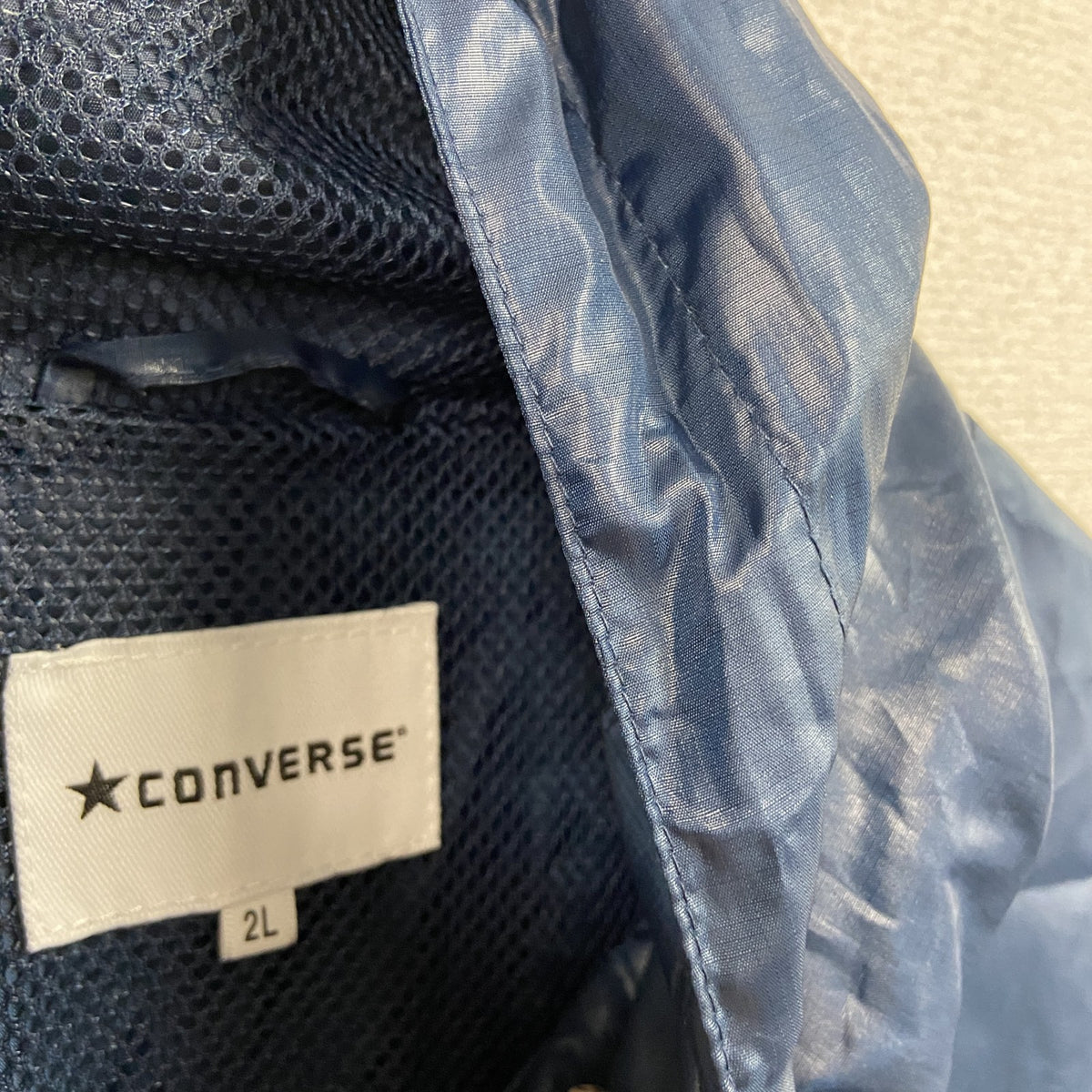 CONVERSE　コンバース　フルジップジャケット/フーディー　紺　ネイビー 古着