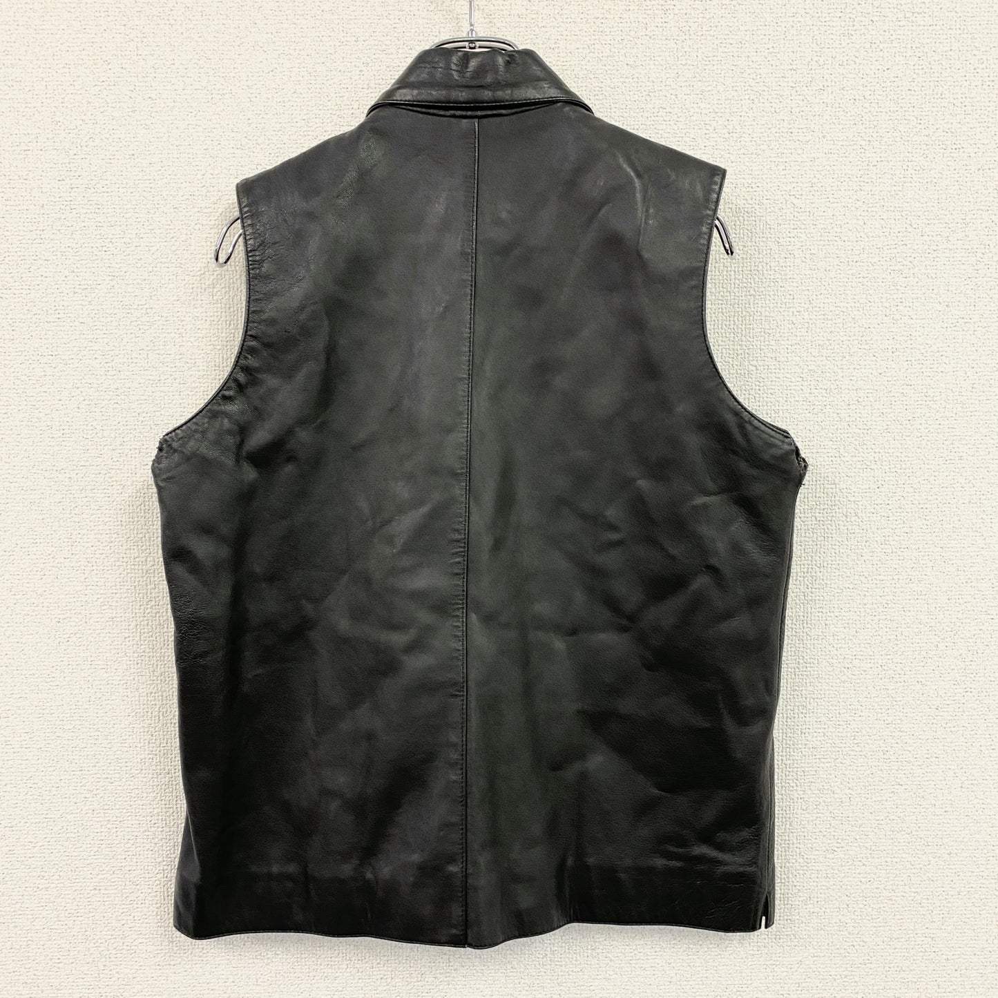 BEAMS　ビームス　ラムレザーベスト　黒　ブラック　Ｍサイズ