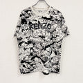 KENZO　ケンゾー　Cartoon Tシャツ　半袖プリントTシャツ　前面プリント　総柄　Mサイズ　古着