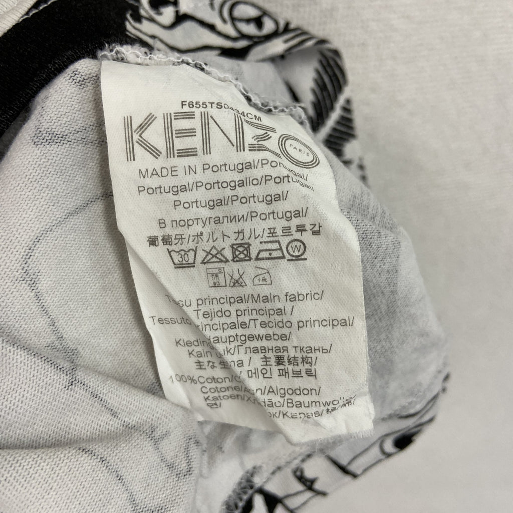 KENZO　ケンゾー　Cartoon Tシャツ　半袖プリントTシャツ　前面プリント　総柄　Mサイズ　古着