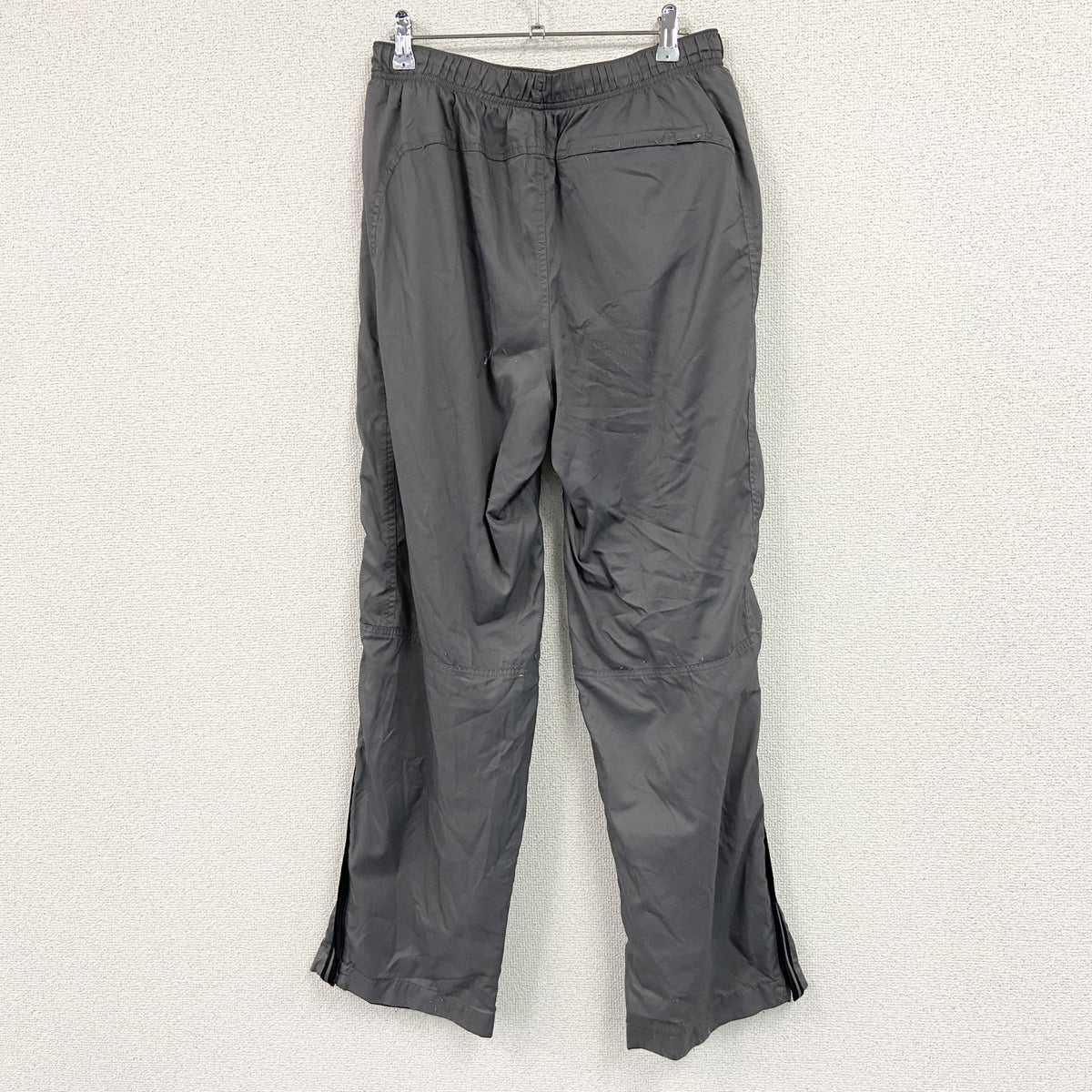 00s　NIKE　ナイキ　ナイロンパンツ　フリース　灰色　グレー　Lサイズ　古着