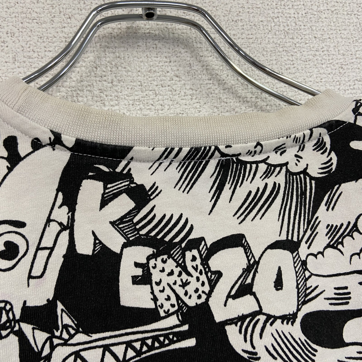 KENZO　ケンゾー　Cartoon Tシャツ　半袖プリントTシャツ　前面プリント　総柄　Mサイズ　古着