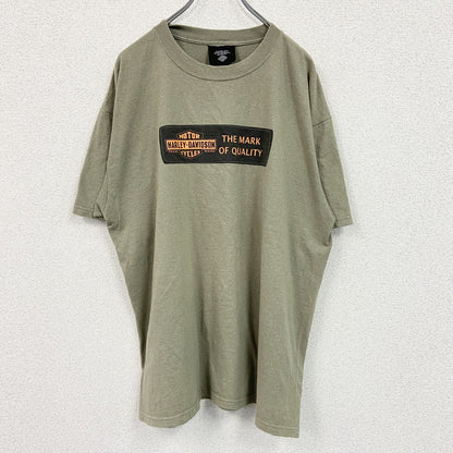 HARLEY DAVIDSON　ハーレーダビッドソン　半袖両面プリントTシャツ　緑　グリーン　XLサイズ