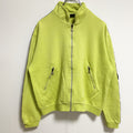 Champion　チャンピオン　USA製　長袖ジップアップスウェット　ハイネックトレーナー　黄緑　秋冬服　Mサイズ　古着