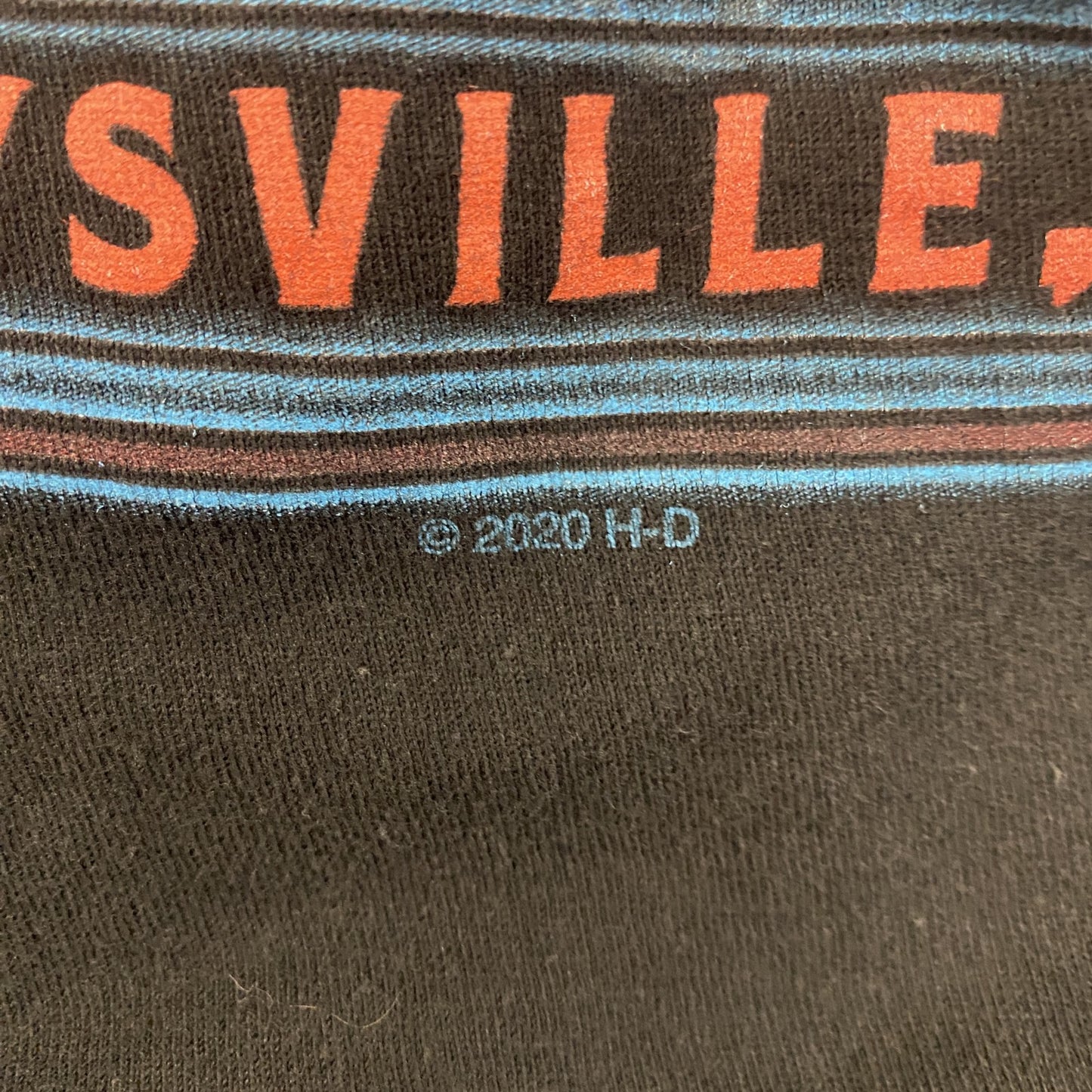 HARLEY DAVIDSON　ハーレーダビッドソン　半袖プリントTシャツ　黒　ブラック　Mサイズ