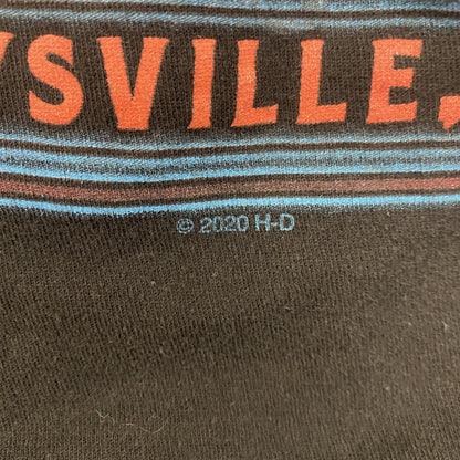 HARLEY DAVIDSON　ハーレーダビッドソン　半袖プリントTシャツ　黒　ブラック　Mサイズ