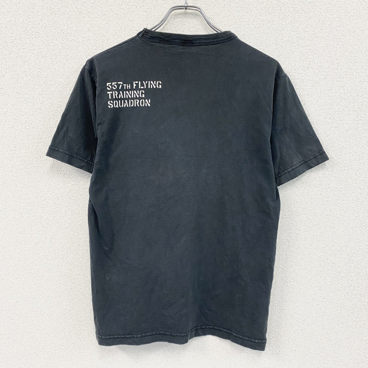AVIREX　アヴィレックス　半袖プリントTシャツ　黒　ブラック　Mサイズ　古着