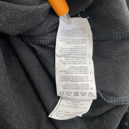 古着 used　PUMA　プーマ　長袖ジャージ　トラックジャケット　ワンポイントロゴ刺繍　黒　ブラック　Lサイズ