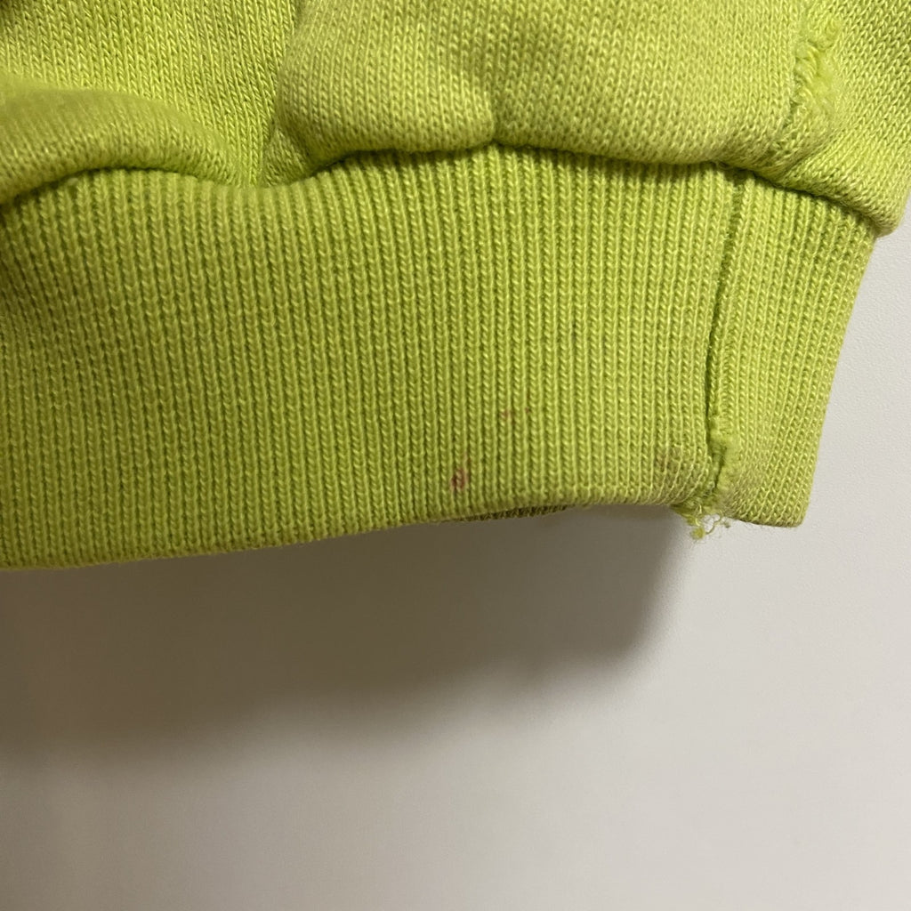 Champion　チャンピオン　USA製　長袖ジップアップスウェット　ハイネックトレーナー　黄緑　秋冬服　Mサイズ　古着