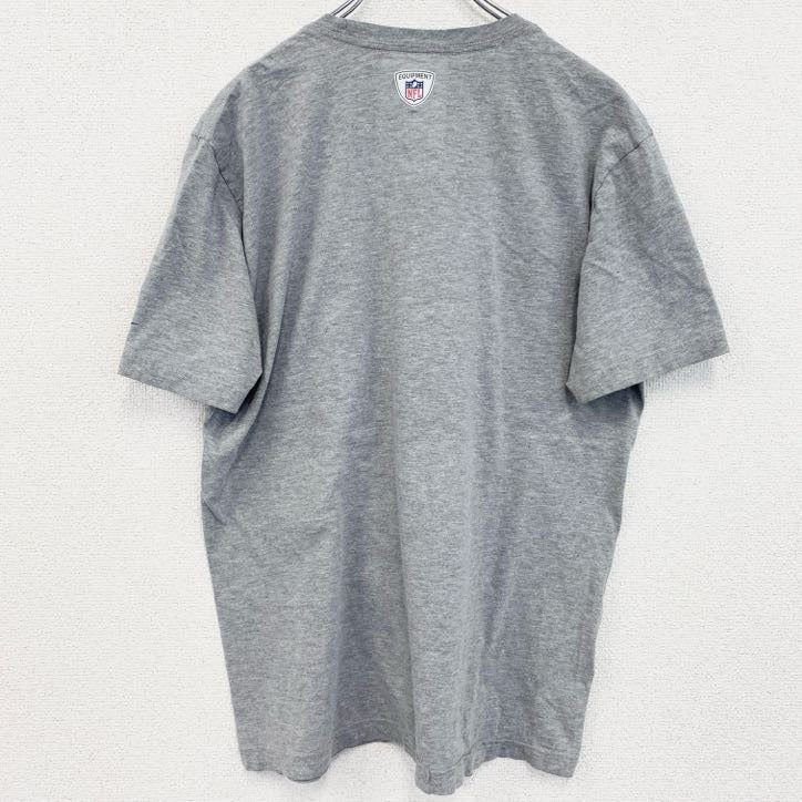 NIKE　ナイキ　半袖プリントTシャツ　ピッツバーグ・スティーラーズ　クルーネック　グレー　灰色　Lサイズ　古着
