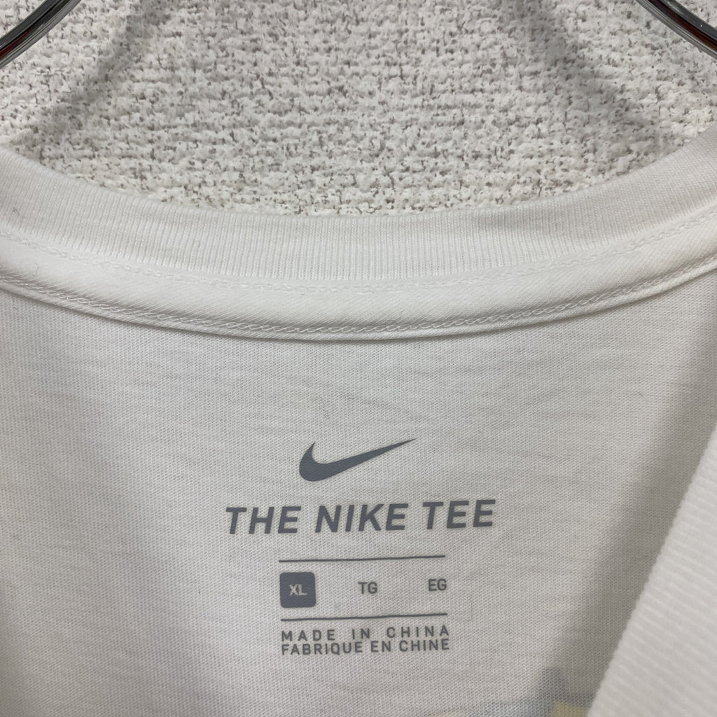 NIKE　ナイキ　半袖プリントTシャツ　白　ホワイト　XLサイズ　古着