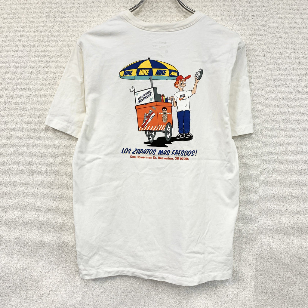 NIKE　ナイキ　半袖プリントTシャツ　白　ホワイト　XLサイズ　古着