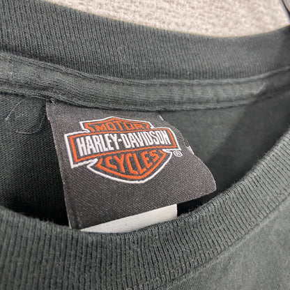 HARLEY DAVIDSON　ハーレーダビッドソン　半袖プリントTシャツ　黒　ブラック　Mサイズ