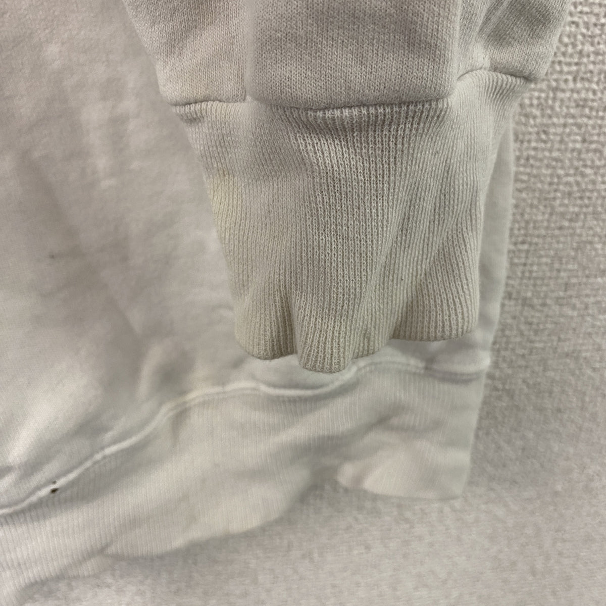 Hanes　ヘインズ　スウェット/トレーナー　白　ホワイト　Lサイズ スウェットトップス メンズ コットン 古着