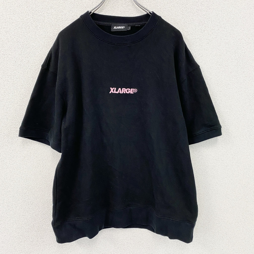 XLARGE　エクストララージ　半袖スウェット地Tシャツ　黒　ブラック　Lサイズ　古着