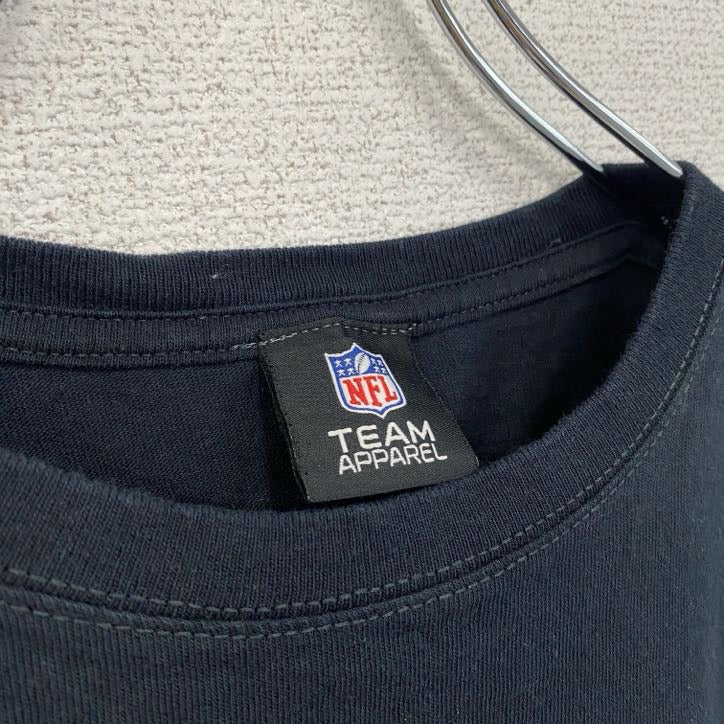 ピッツバーグ・スティーラーズ　半袖両面プリントTシャツ　アメフト　クルーネック　黒　ブラック　Lサイズ　古着
