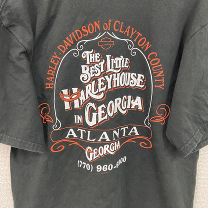 HARLEY DAVIDSON　ハーレーダビッドソン　半袖プリントTシャツ　黒　ブラック　Mサイズ