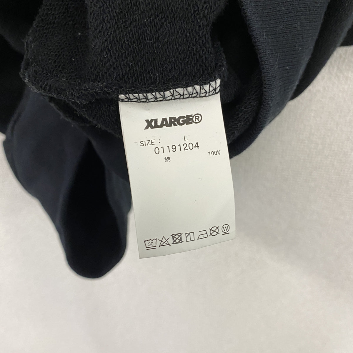 XLARGE　エクストララージ　半袖スウェット地Tシャツ　黒　ブラック　Lサイズ　古着