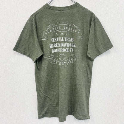 HARLEY DAVIDSON　ハーレーダビッドソン　半袖プリントTシャツ　緑　グリーン　Mサイズ