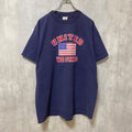 DELTA　UNITED WE STAND　半袖プリントTシャツ　USA国旗　アメリカ　ネイビー　紺　XLサイズ　古着