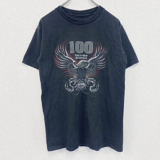 HARLEY DAVIDSON　ハーレーダビッドソン　半袖プリントTシャツ　黒　ブラック