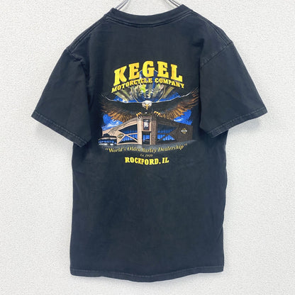 HARLEY DAVIDSON　ハーレーダビッドソン　半袖プリントTシャツ　黒　ブラック