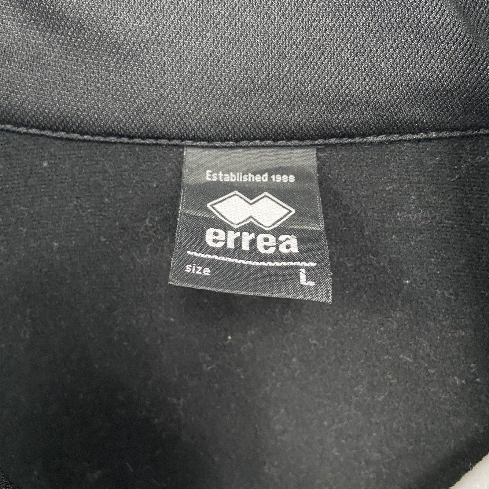 errea　エレア　トラックジャケット/ジャージ　黒　ブラック　Lサイズ　古着