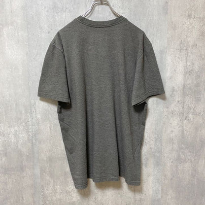 古着 used　NIKE　ナイキ　半袖ロゴプリントTシャツ　スウッシュ　グレー　デザイン　個性的　クルーネック　春夏服　