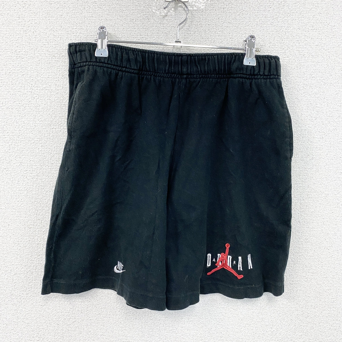 NIKE　ナイキ　AIR JORDAN　エアジョーダン　スウェットハーフパンツ/ショートパンツ　黒　ブラック　Lサイズ　古着