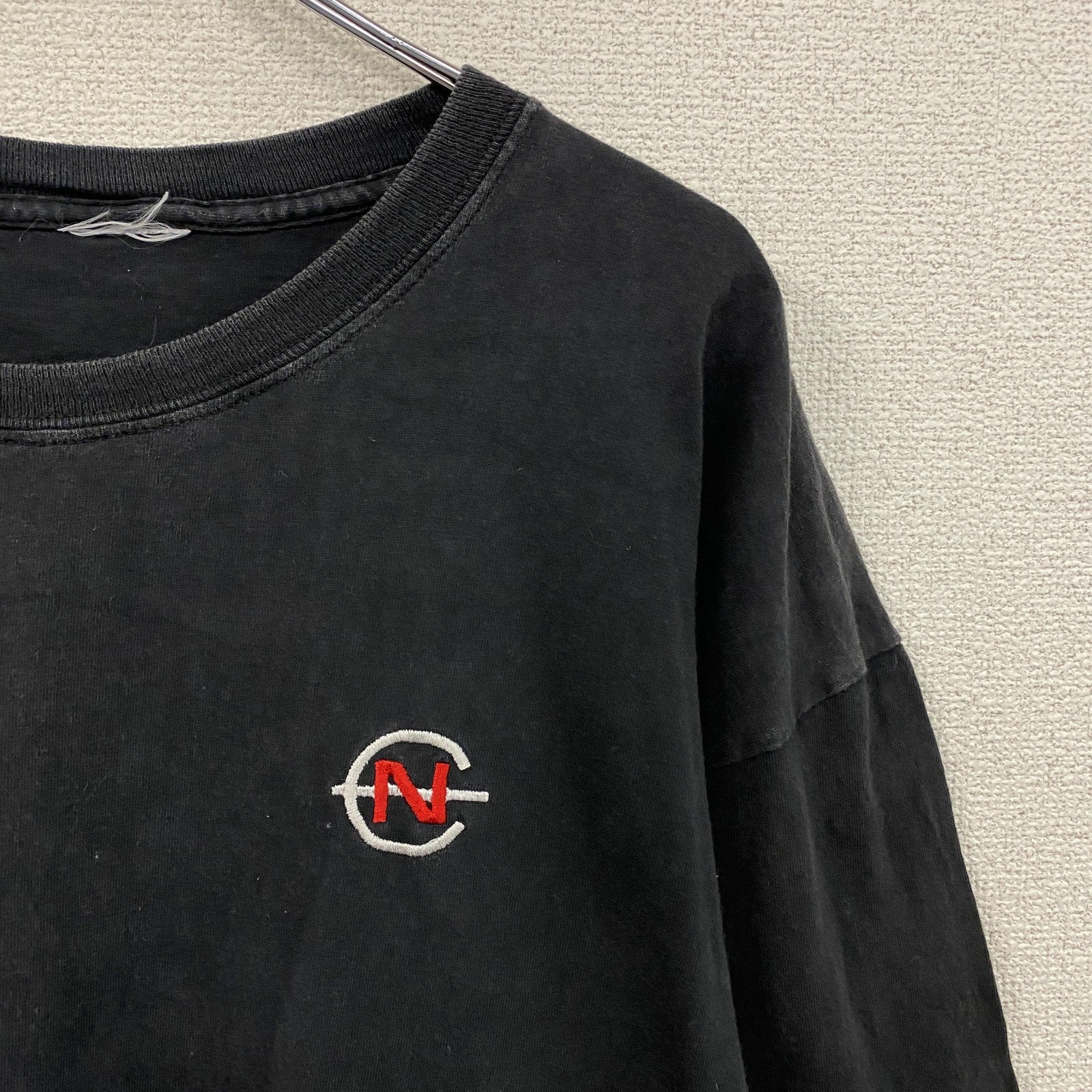 NAUTICA　ノーティカ　半袖プリントTシャツ　黒　ブラック　古着