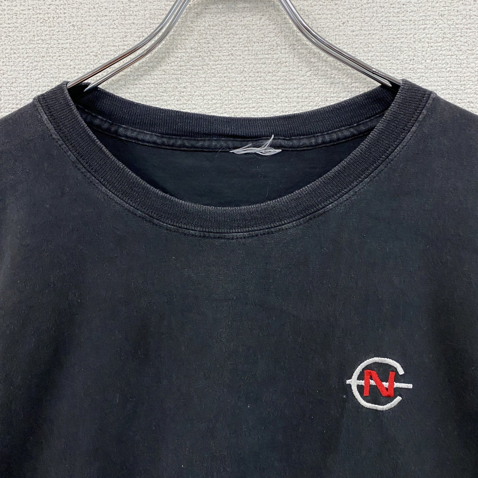 NAUTICA　ノーティカ　半袖プリントTシャツ　黒　ブラック　古着
