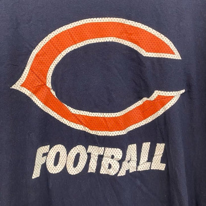 古着 used　NIKE　ナイキ　半袖プリントTシャツ　FOOTBALL　クルーネック　黒　ブラック　XLサイズ