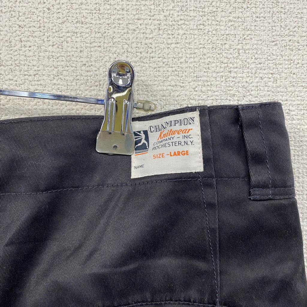Champion　チャンピオン　ブロークンチノパンツ　ドッキング　ランタグ　復刻　紺　ネイビー　Lサイズ　古着