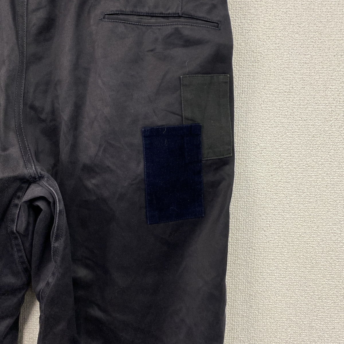 Champion　チャンピオン　ブロークンチノパンツ　ドッキング　ランタグ　復刻　紺　ネイビー　Lサイズ　古着