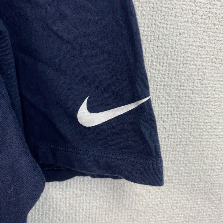 NIKE　ナイキ　半袖プリントTシャツ　FOOTBALL　クルーネック　黒　ブラック　XLサイズ　古着